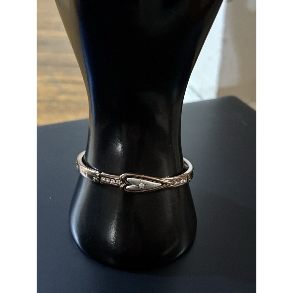 Copper Color Bracelet Faith Hope Love Religious 8”